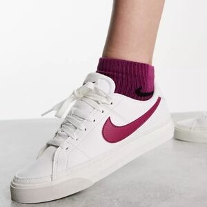 Nike Court Legacy Trainers Sneakers in White NEW Womens